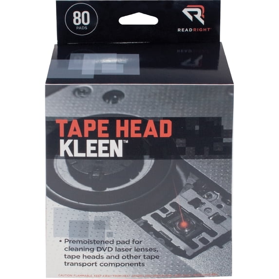 Tape Head Kleen Pad, Individually Sealed Pads, 5 X 5, 80/box | Bundle of 5 Boxes