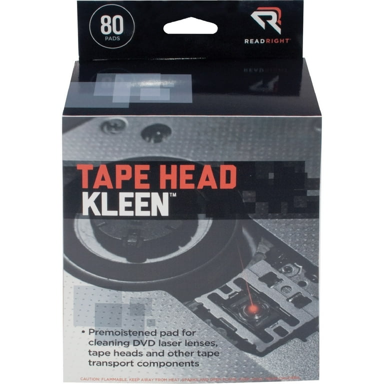 Tape Head Kleen Pad, Individually Sealed Pads, 5 x 5, 80/Box Tape Head Kleen Pad, Individually Sealed Pads, 5 x 5, 80/Box