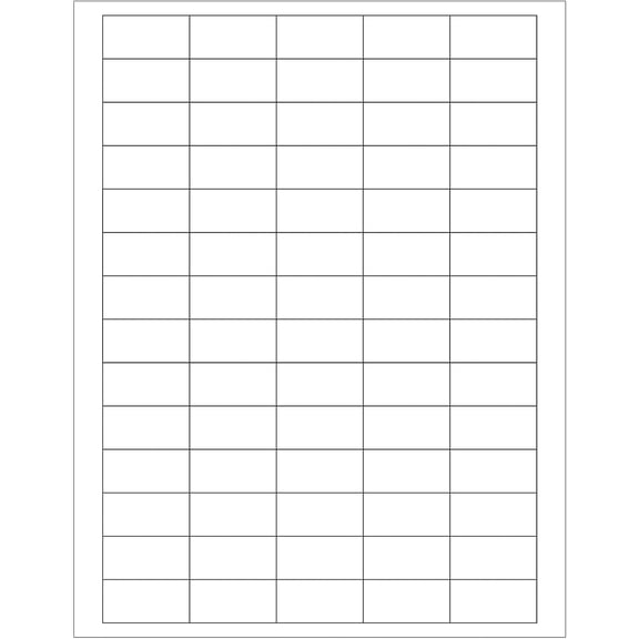 Tape Logic Rectangular Laser Labels 1 1/2" x 3/4" White 7000/Case (LL160)
