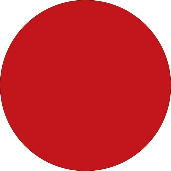 Tape Logic 2" Circle Inventory Label Red 500/Roll DL613A