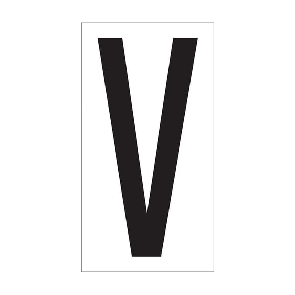 Tape Logic 3 1/2" Vinyl Warehouse Letter Label V 50/Carton DL9310V