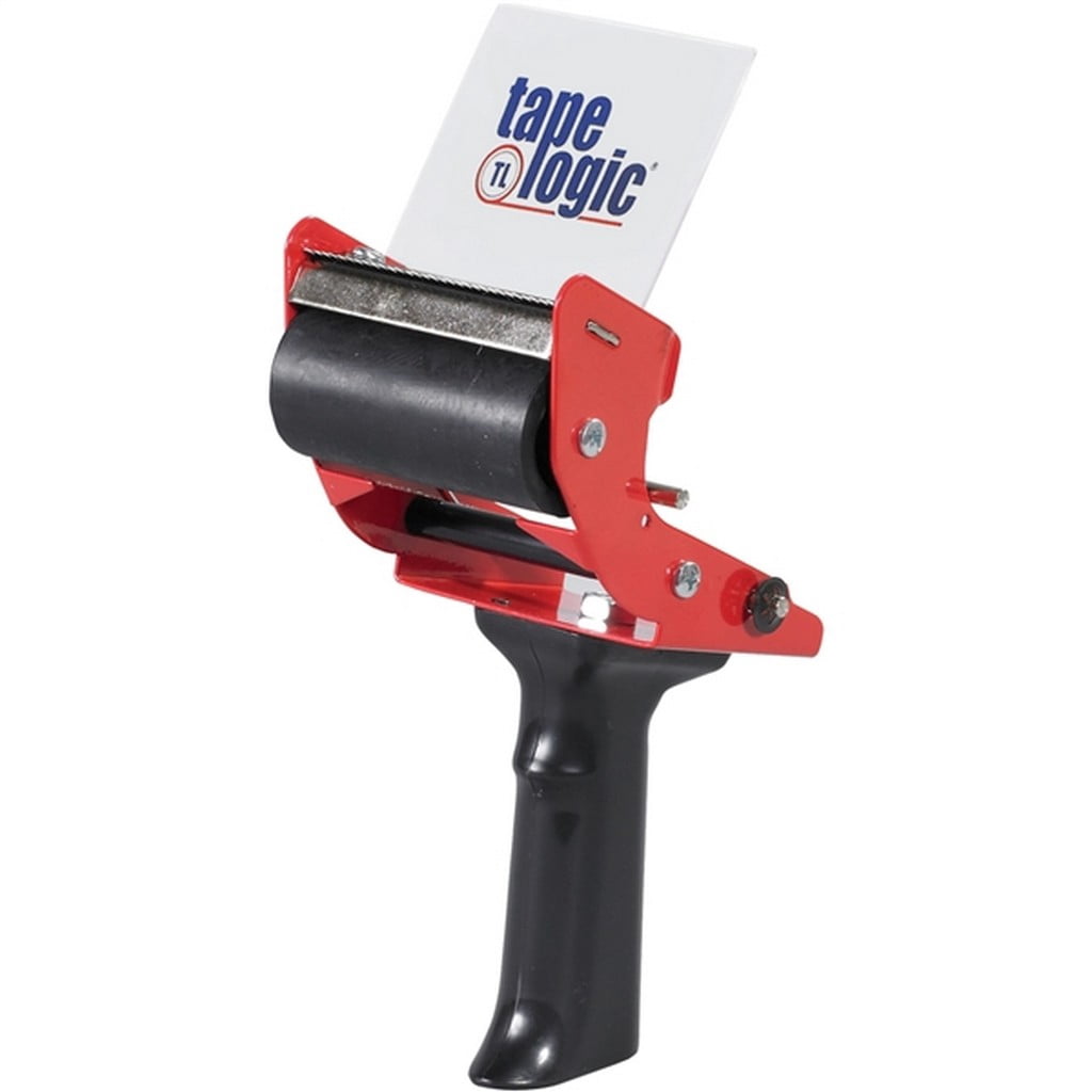 Tape Dispenser, Pistol, Steel/Plastic, Red/Black TDEC3