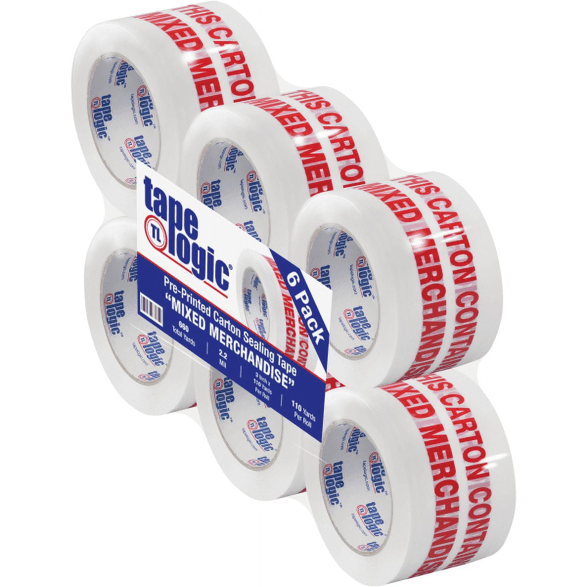 Tape Logic 3 in. x 110 yards Mixed Merchandise Pre-Printed Carton ...