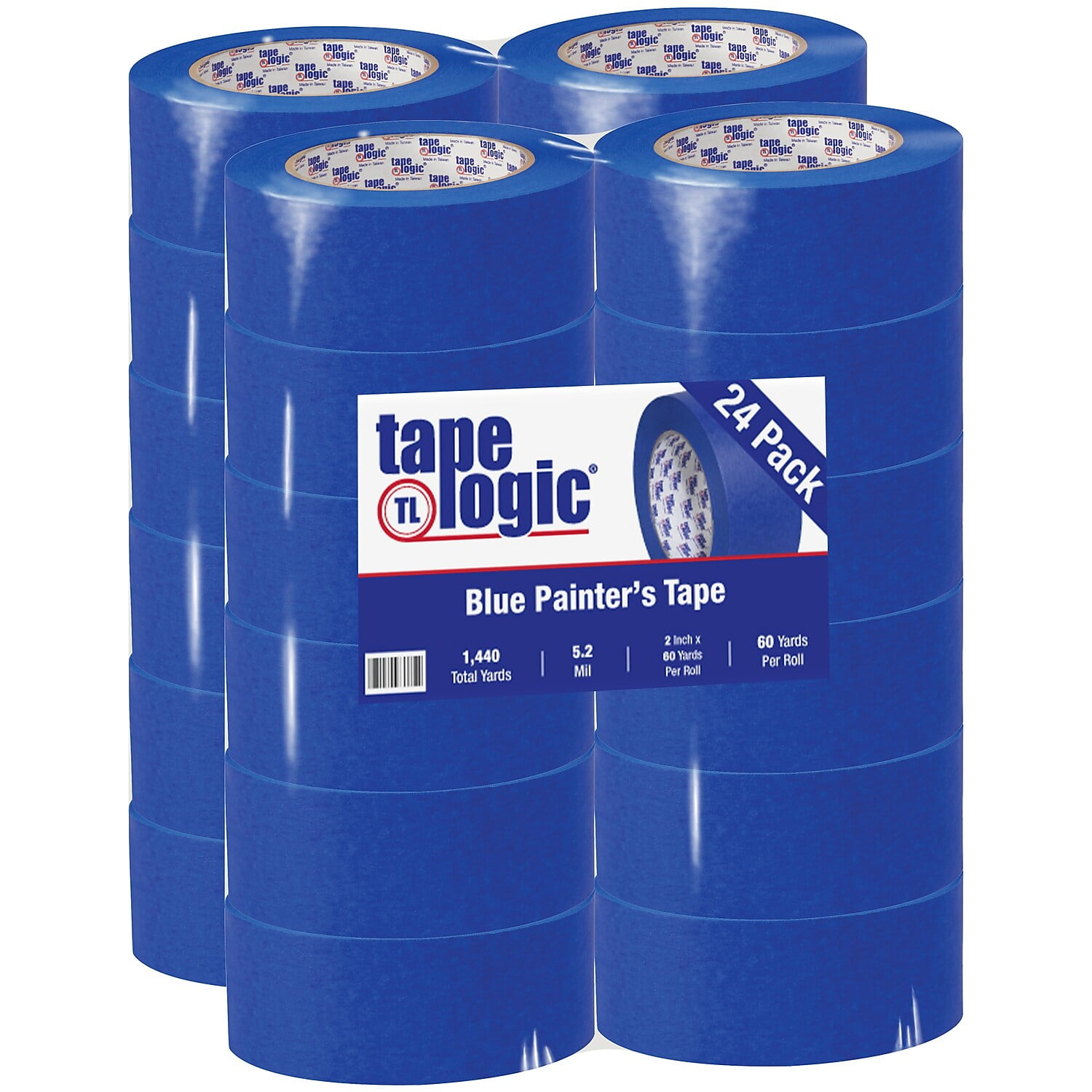 Tape Logic 3200 Painter's Tape 5.2 Mil 2" x 60 yds. Blue 24/Case T9373000
