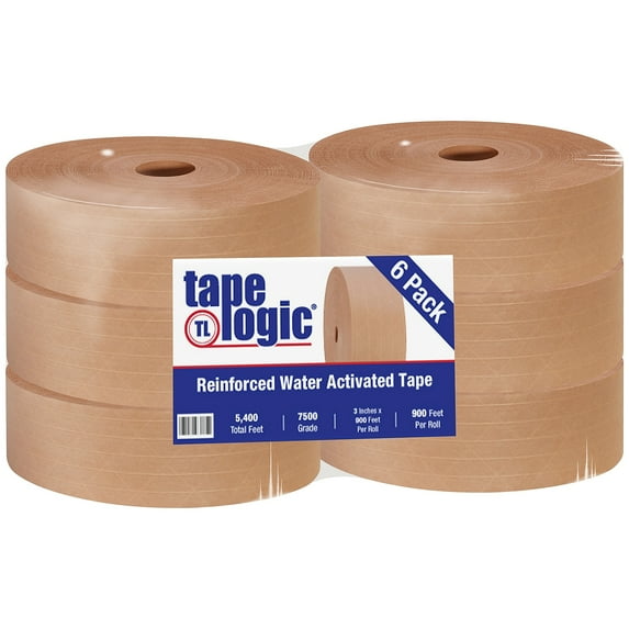 Tape Logic Water Activated Tape,3x900 ft.,PK6 T9097500
