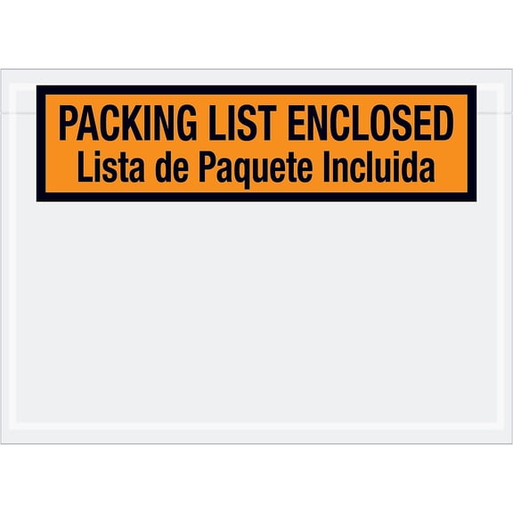 Tape Logic Tape Logic Bilingual Packing List Envelopes, 7 1/2" x 5 1/2",1000/pkg(PL500)