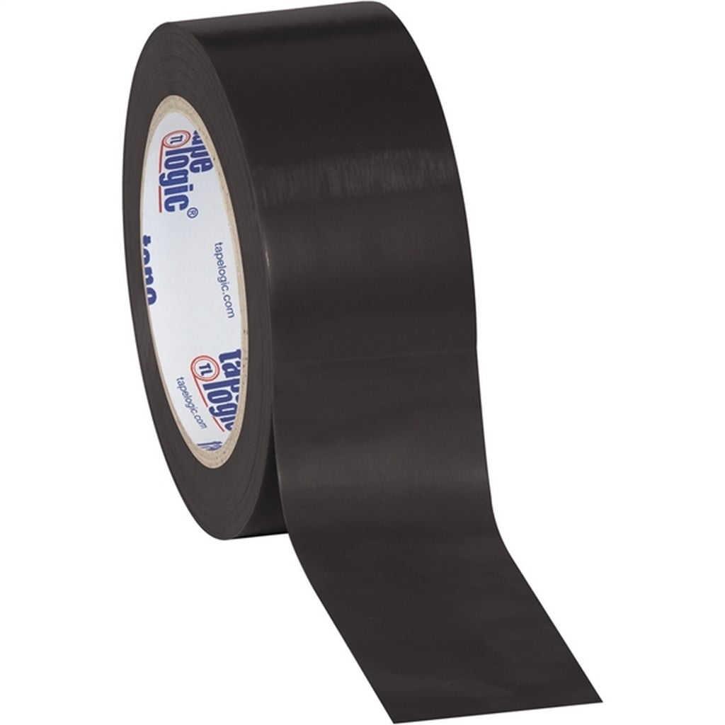 Tape Logic Black Solid Vinyl Safety Tape 2" x 36 Yard Roll (24 Roll/Case)
