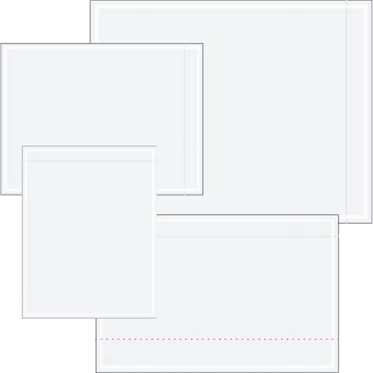 Box Partners PL5 4 .5 x 6 in. 2 Mil Poly Clear Face Document Envelopes ...