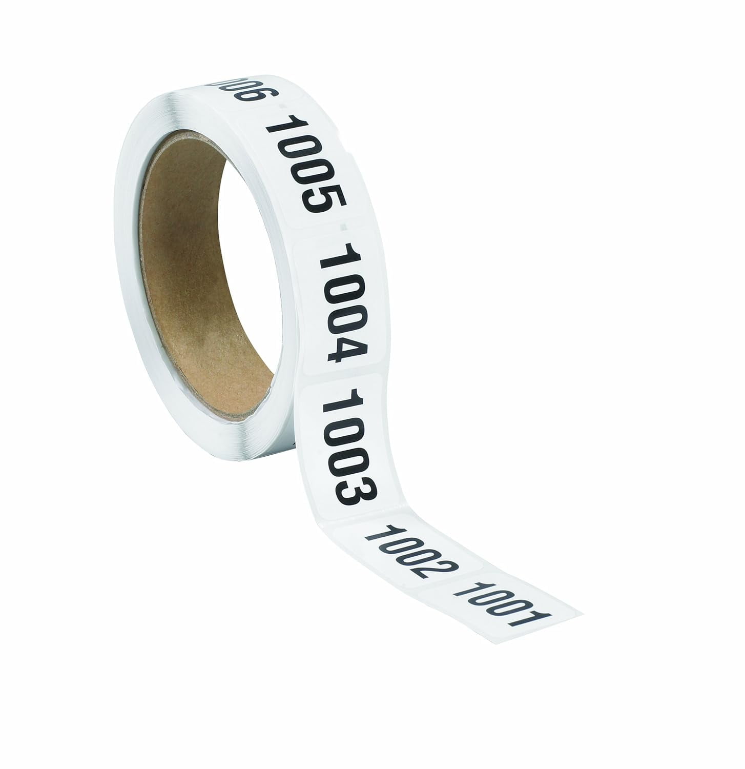 Tape Logic Consecutive Number Labels 0001 To 0500 – 1-1/2" X 1" Black On White