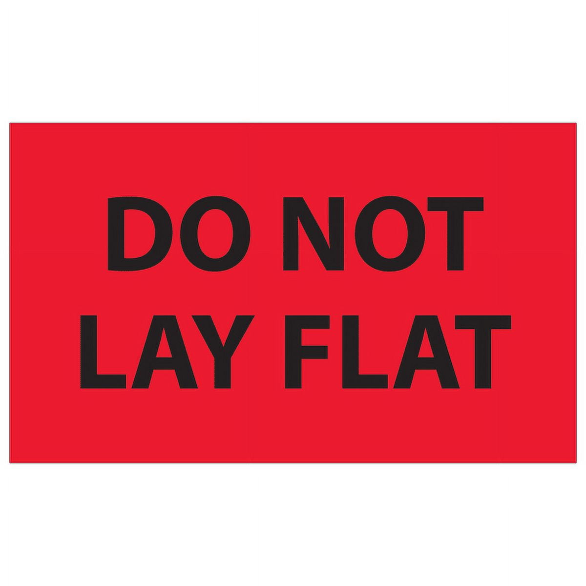 Lay Not Topper Tape Logic® Preprinted Shipping Labels, DL1088, Do Not Lay Flat ...