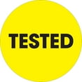thumbnail image 1 of Tape Logic 2" Circle "Tested" Inventory Label Fluorescent Yellow 500/Roll DL1278, 1 of 5
