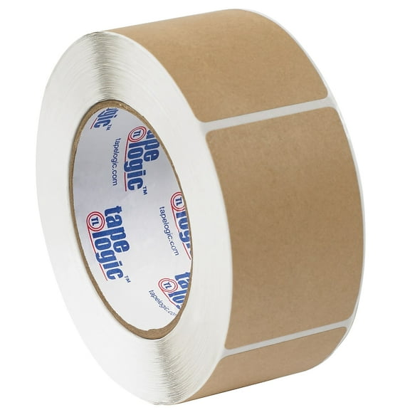 Tape Logic Block Out Labels 2" x 3" Kraft 500/Roll (DL1382K)