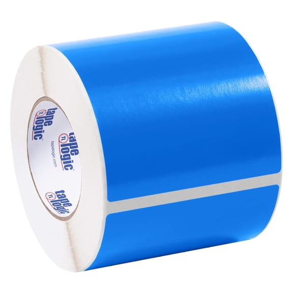 Tape Logic DL639C Inventory Labels, 5 x 7 Inch Rectangle, Light Blue - 500 Labels per Roll - Warehouse, Retail, Asset Tracking, Organization, Shipping & Storage