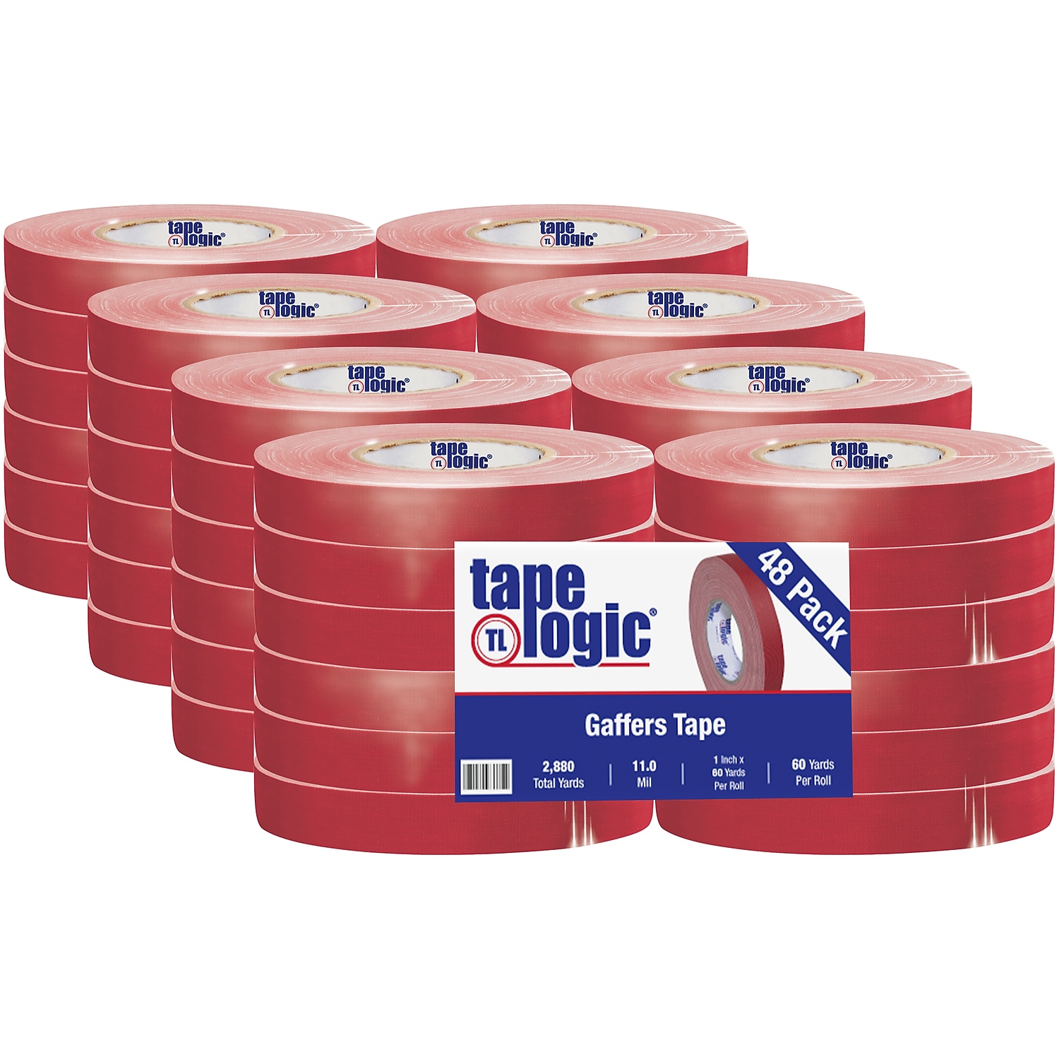 Tape Logic Gaffers Tape 11 Mil 1" x 60 yds. Red 48/Case (T98618R)