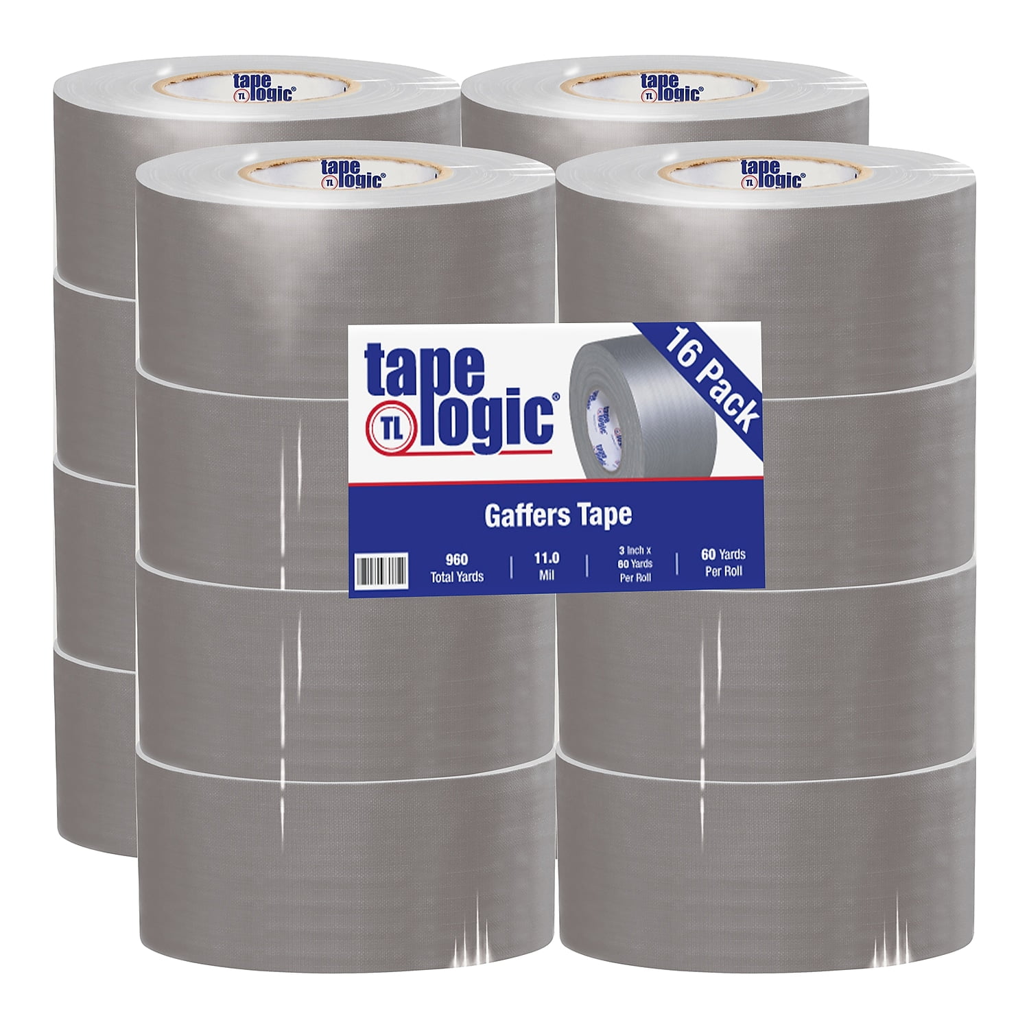 Tape Logic Gaffers Tape 11 Mil 3" x 60 yds. Gray 18/Case (T98818GR)