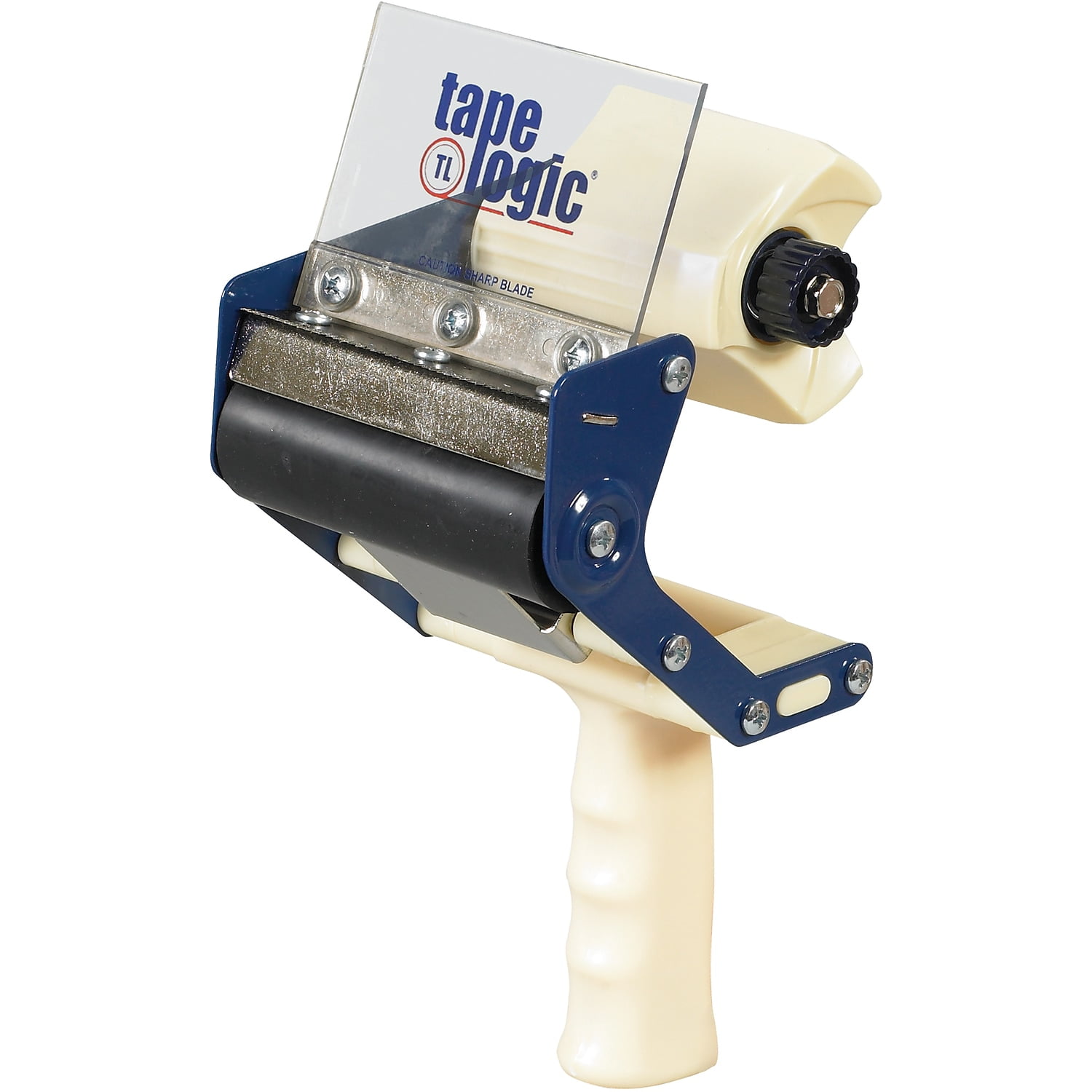 Tape Logic Heavy-Duty Carton Sealing Tape Dispenser 4" Blue/White 1/Each TDHD4