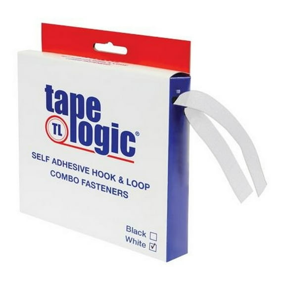 Tape Logic Hook And Loop Combo Packs 1" X 15' White Strips