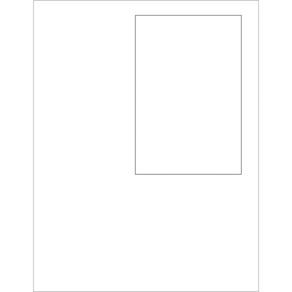 Tape Logic Integrated Labels, 4" x 6 in Label Size, White, PK100