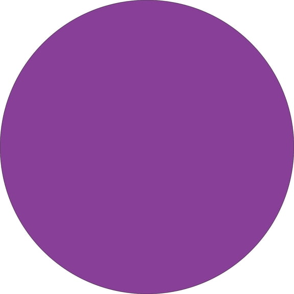 Tape Logic Inventory Circle Labels 1 1/2" Purple 500/Roll DL612M