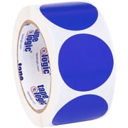 Tape Logic Inventory Circle Labels 2" Dark Blue 500/Roll DL613B
