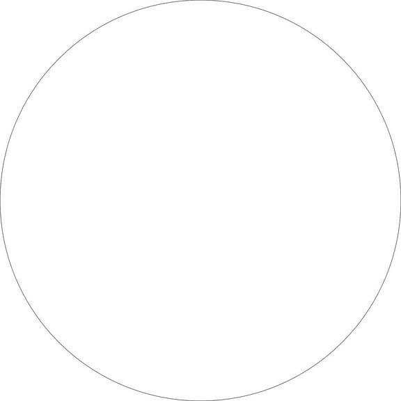 Tape Logic 2" Circle Inventory Label White 500/Roll (DL613E)