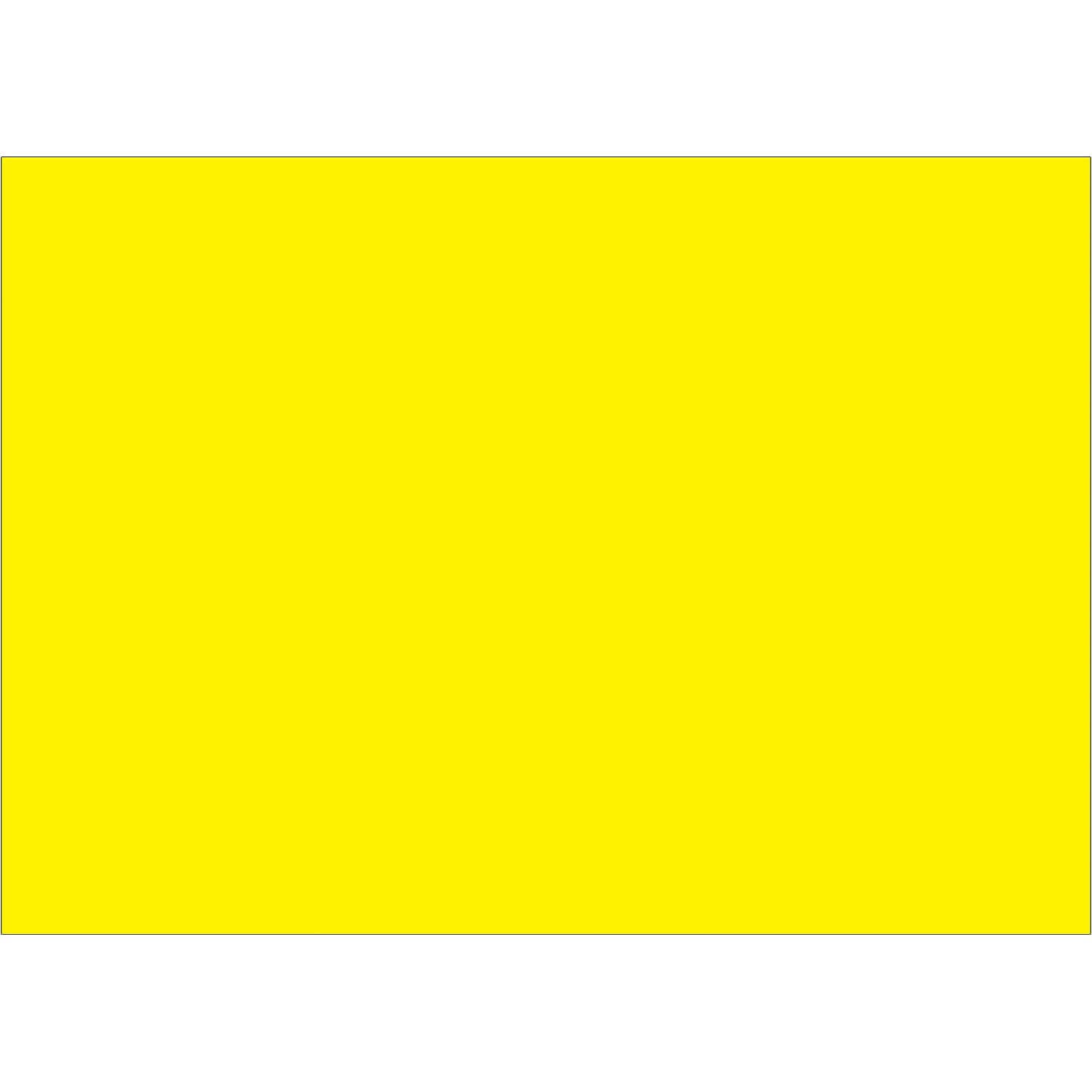 Tape Logic Inventory Rectangle Labels 5" x 7" Fluorescent Yellow 500/Roll DL639L
