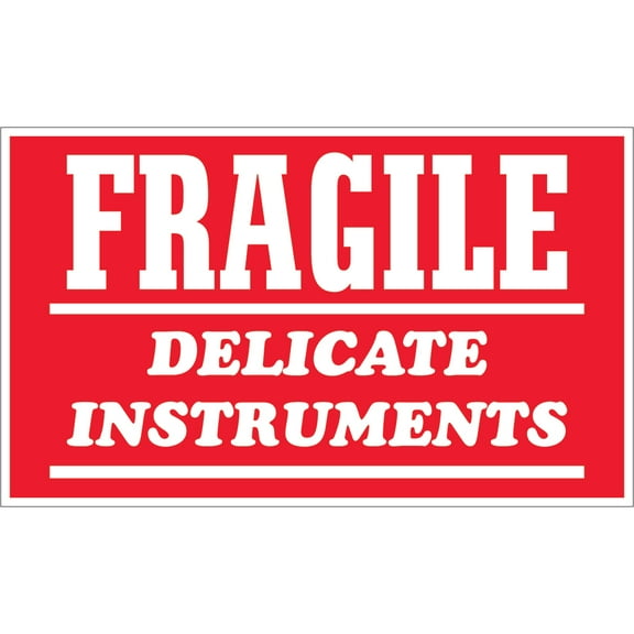 Tape Logic Label,FragileDelicate Instruments,3x4" SCL504R