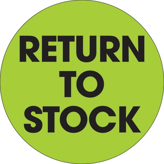 Tape Logic Label,Return to Stock,Circle 2" DL1247