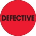 thumbnail image 1 of Tape Logic Labels "Defective" 2" Circle Fluorescent Red 500/Roll DL1279, 1 of 2