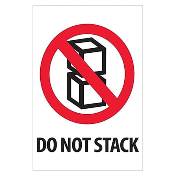Tape Logic Label,Do Not Stack,4"X6" IPM502