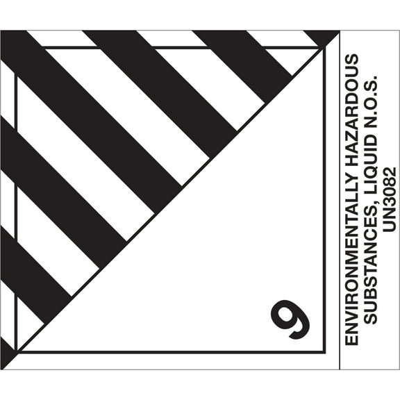 Tape Logic Labels "Env Haz Sub Liquid" 4" x 4 3/4" Black/White 500/Roll DL518P2