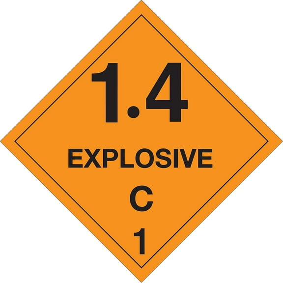 Tape Logic Label,Explosive,1.4C,1 4x4" DL5031