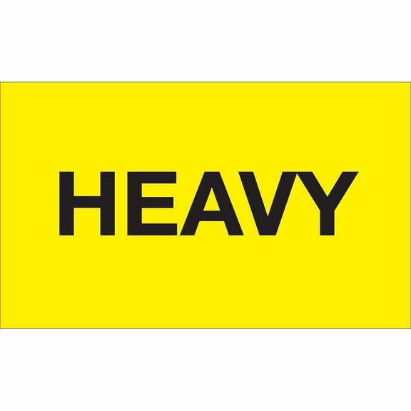 Tape Logic® Pre™Printed Shipping Labels, DL3391, 3" x 5", Heavy, Fluorescent Yellow, Roll Of 500