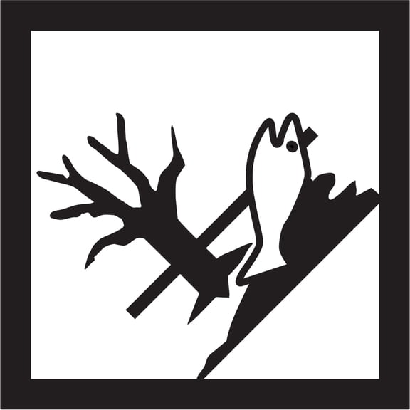 Tape Logic Labels "Marine Pollutant Vinyl 10 3/4" x 10 3/4" Black/White 100/Roll DL1294