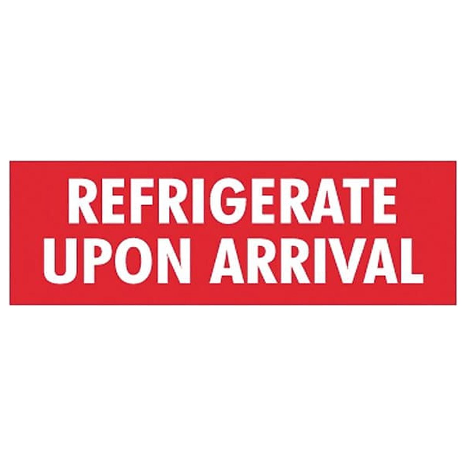 SCL237 Refrigerate Upon Arrival 1-1 Warning Label 500 - View #5