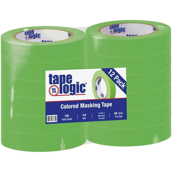 Tape Logic Masking Tape,1x60 yd.,PK12 T93500312PKA