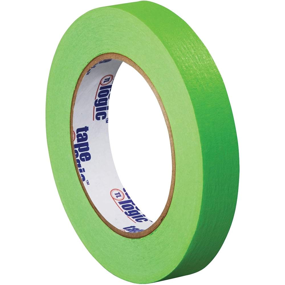 Tape Logic Masking Tape 4.9 Mil 3/4" x 60 yds. Light Green 48/Case T934003A