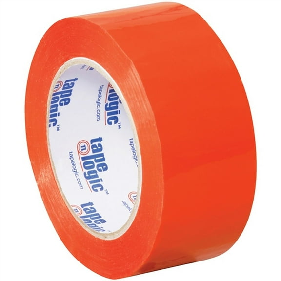Tape Logic Orange Carton Sealing Tape 2" X 110 Yard (6 Pack)