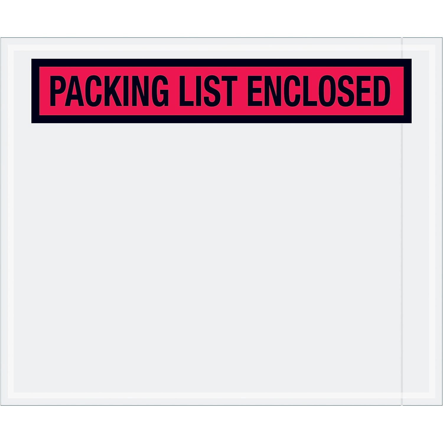 Tape Logic "Packing List Enclosed" Envelopes 10" x 12" Red 500/Case PL435