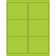 thumbnail image 1 of Tape Logic Rectangle Laser Labels 4" x 3 1/3" Fluorescent Green 600/Case (LL180GN), 1 of 2
