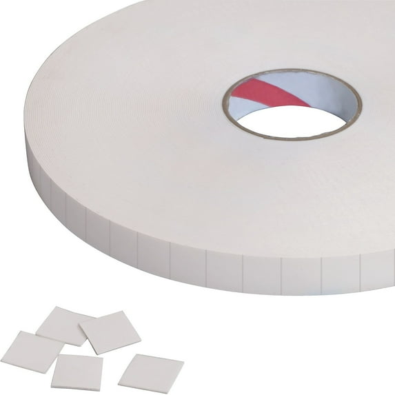 Tape Logic Removable Double Sided Foam Squares 1/32" Thick 3/4 x 3/4" White 864/Roll (T95228)