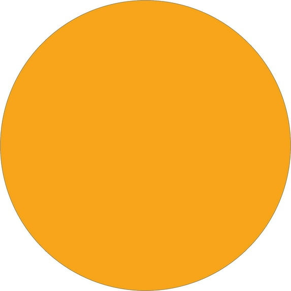 Tape Logic Removable Labels 2" Circle Fluorescent Orange 500 /Roll DL1390FO