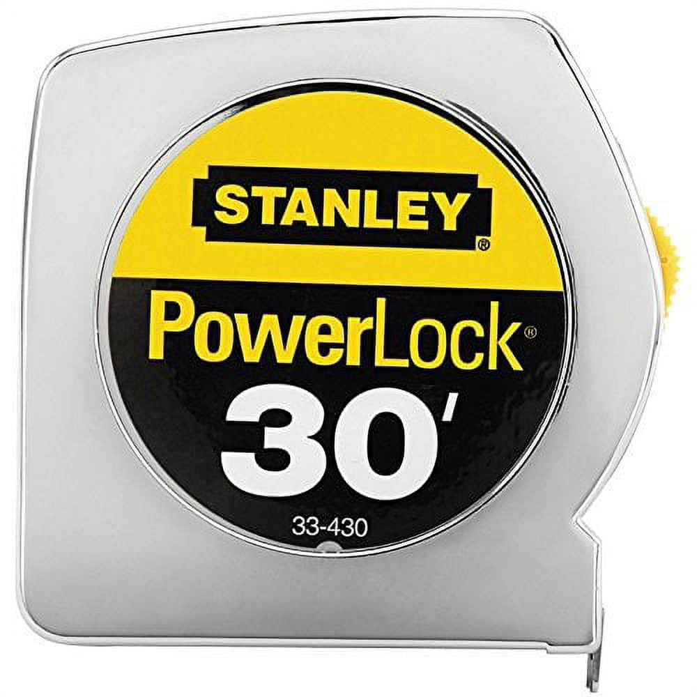 Stanley PowerLock Measuring Tape - Measuring Tape Lock - 1 in x 30 ft