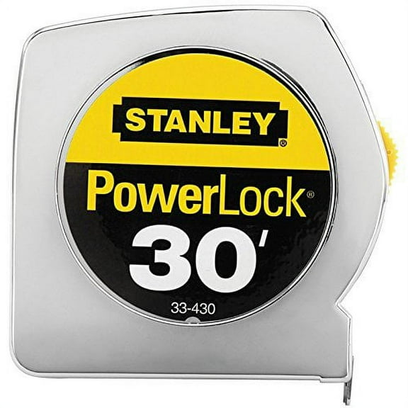 Stanley PowerLock Measuring Tape - Measuring Tape Lock - 1 in x 30 ft