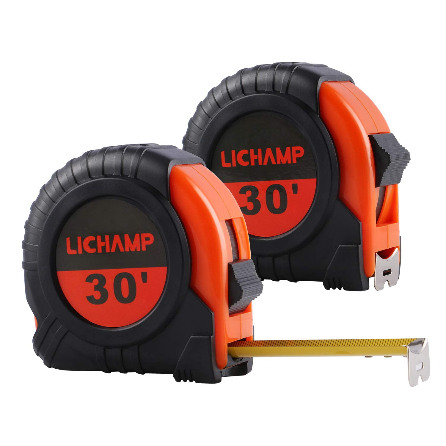 Tape Measure 30-Foot, 2 Pack Bulk Easy Read Measuring Tape Retractable ...