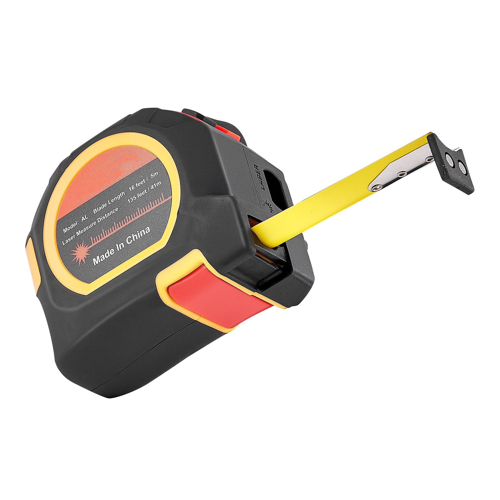 Tape Measure ABS Impact-Resistant Shell 50# Carbon Steel, Dual Mode Self-Lock Magnetic Hook, Retractable Measuring Tape for Construction Woodworking
