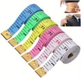 thumbnail image 1 of Tape Measure Body Measuring Tape, 1.5M Soft Fabric Measuring Tape for Cloth Measurement, Double Scale Tailor Ruler for Weight Loss Medical Measurement Nursing Craft(6 Pack), 1 of 6