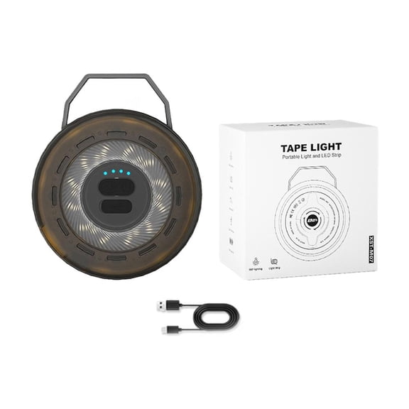 Tape Measure Camping LED String Light Indoor/Outdoor 10M Rechargeable Battery IPX4 Waterproof 360 Camping Lamp LED String Light
