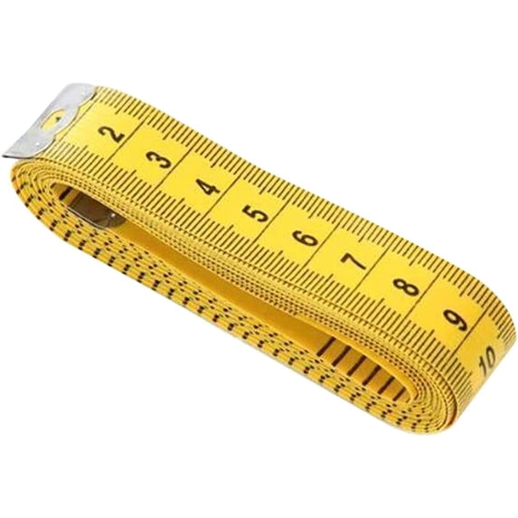 Tape Measure Durable Soft 3 Meter 300 cm Sewing Tailor Tape Body Measuring Measure Ruler Dressmaking Clothing Tailoring Ruler Sewing Ruler Ruler (Color : Yellow)