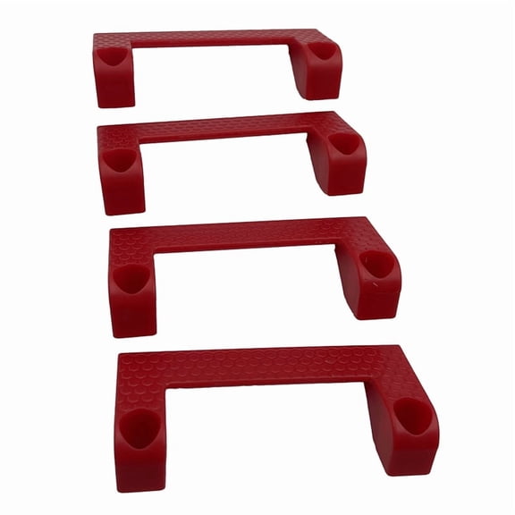Tape Measure Holder Tool Storage for Garage Organization Power on Ladder, Work Bench 4 PCS Red